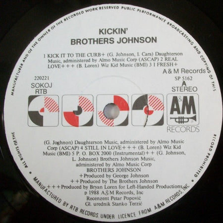 Brothers Johnson : Kickin' (LP, Album)
