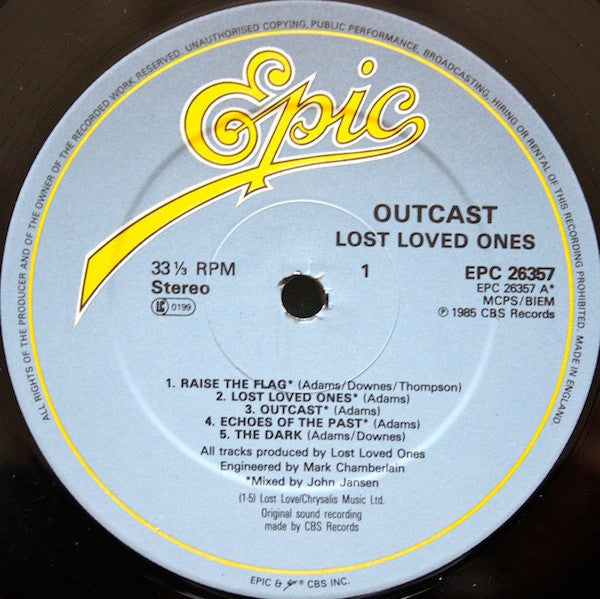 Lost Loved Ones : Outcast (LP, Album)