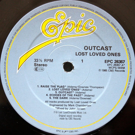 Lost Loved Ones : Outcast (LP, Album)