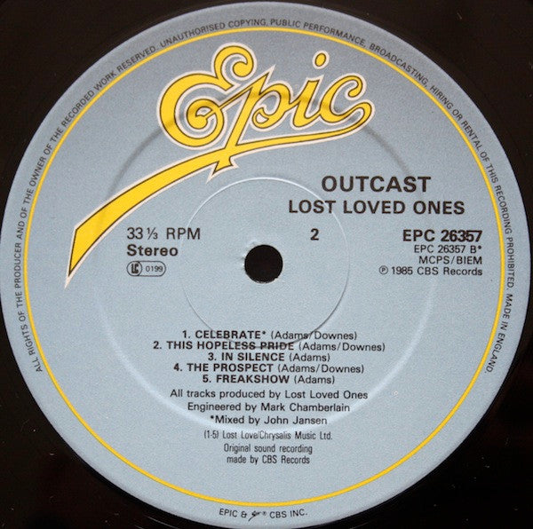 Lost Loved Ones : Outcast (LP, Album)