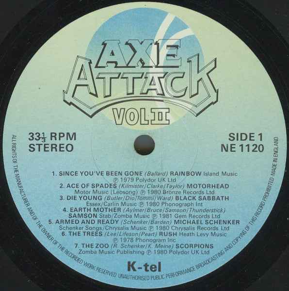 Various - Axe Attack Vol II (LP) (Very Good Plus (VG+))