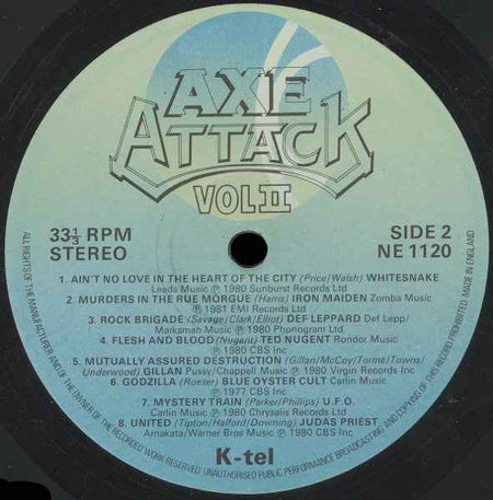 Various - Axe Attack Vol II (LP) (Very Good Plus (VG+))