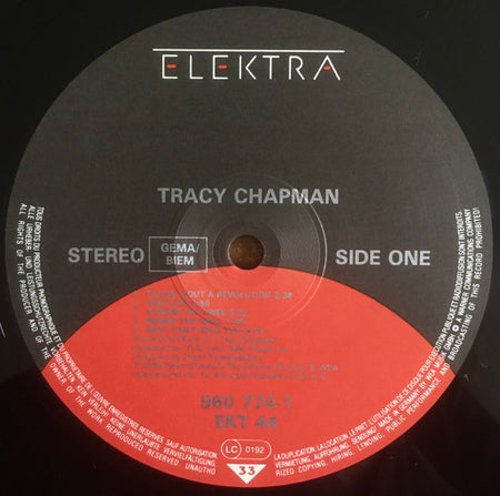 Tracy Chapman : Tracy Chapman (LP, Album, Mat)