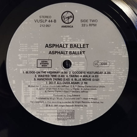 Asphalt Ballet : Asphalt Ballet (LP, Album)