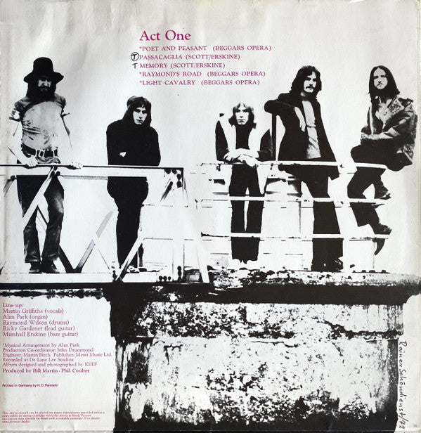 Beggars Opera : Act One (LP, Album, Gat)