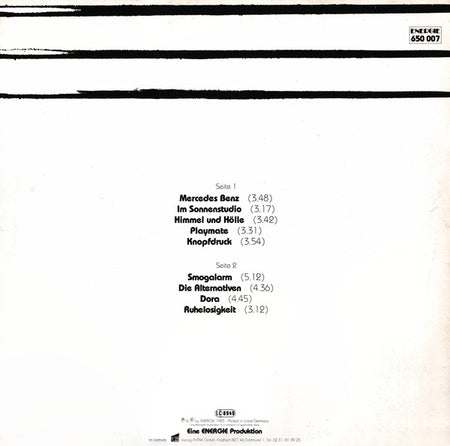 K.E.C.K. : Sex & Gewalt (Ervolksmusik) (LP, Album)