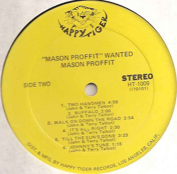 Mason Proffit - Wanted (LP) (Very Good Plus (VG+))