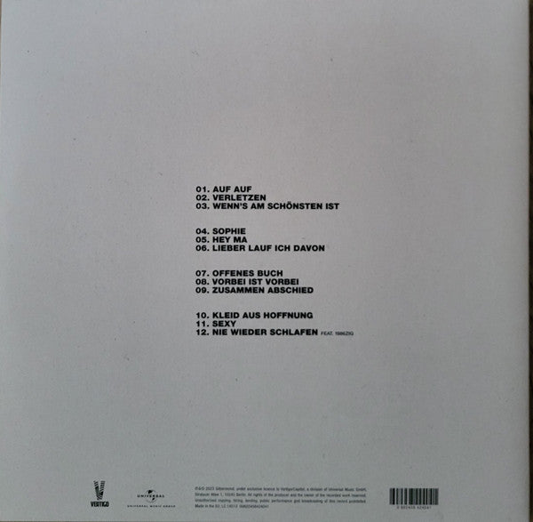 Silbermond : Auf Auf (2xLP, Album, Ltd, RE, Whi)