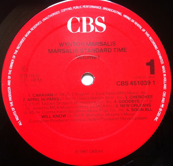 Wynton Marsalis : Marsalis Standard Time, Vol. 1 (LP, Album)
