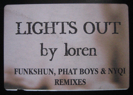 Loren (2) : Lights Out (12", Maxi)
