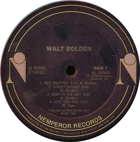 Walter Bolden : Walt Bolden (LP, Album)