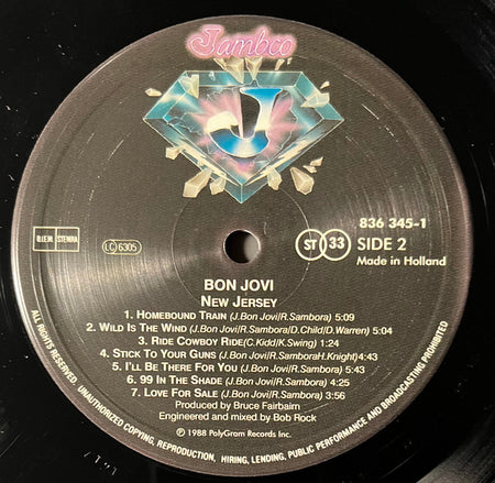 Bon Jovi : New Jersey (LP, Album)