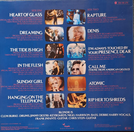 Blondie : Blondie's Hits (LP, Comp, RE)