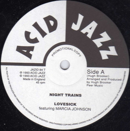 Night Trains : Lovesick (12", Promo)