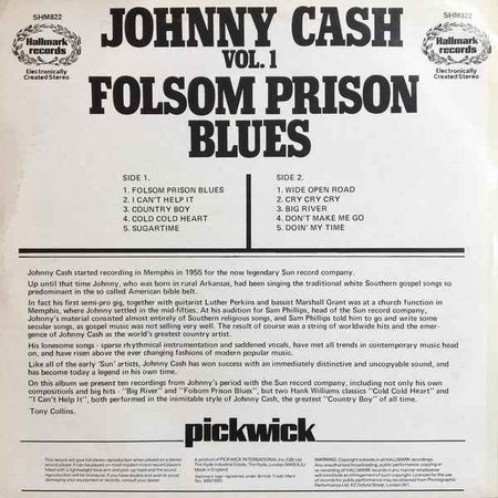 Johnny Cash - Folsom Prison Blues Vol. 1 (LP) (Near Mint (NM or M-))