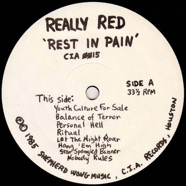 Really Red : Rest In Pain (LP, Album)