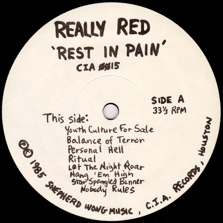 Really Red : Rest In Pain (LP, Album)