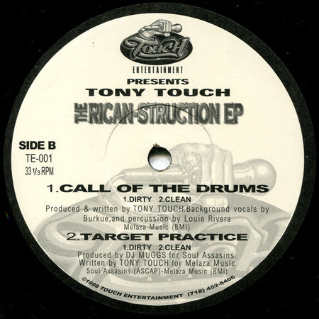 Tony Touch : The Rican-Struction EP (12", EP)