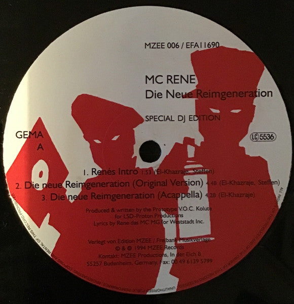 MZEE Records Die Neue packaging
