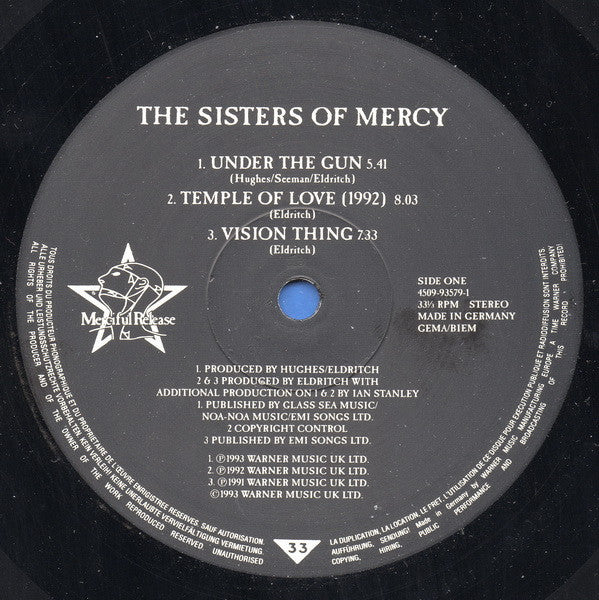 The Sisters Of Mercy : Greatest Hits Volume One - A Slight Case Of Overbombing (2xLP, Comp)