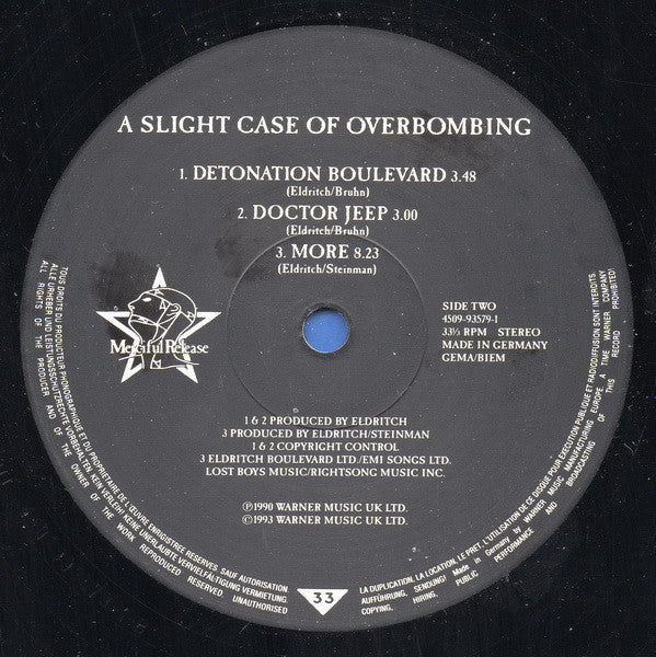 The Sisters Of Mercy : Greatest Hits Volume One - A Slight Case Of Overbombing (2xLP, Comp)