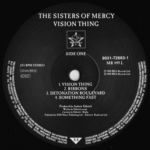 The Sisters Of Mercy : Vision Thing (LP, Album)