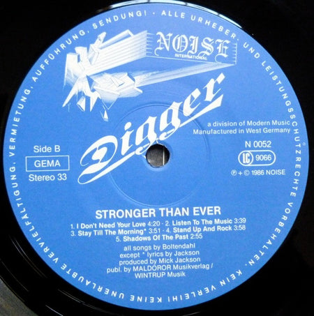 Grave Digger (2) : Stronger Than Ever (LP, Album)