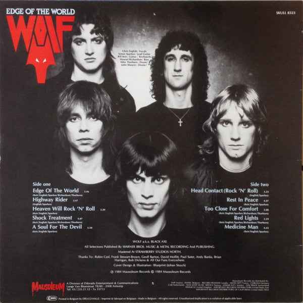 Wolf  - Edge Of The World (LP) (Near Mint (NM or M-))