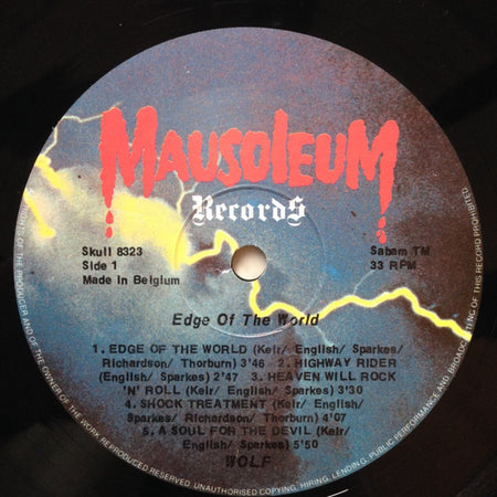 Wolf (16) : Edge Of The World (LP, Album)