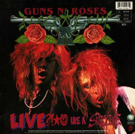 Guns N' Roses : G N' R Lies (LP, Album, RE)