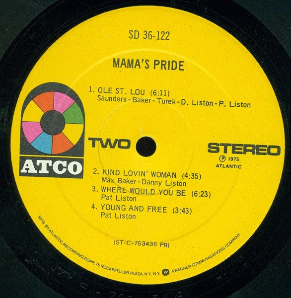 Mama's Pride (2) : Mama's Pride (LP, Album, Pre)