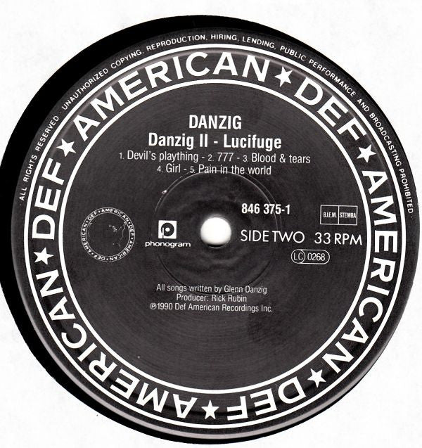 Danzig : Danzig II - Lucifuge (LP, Album)