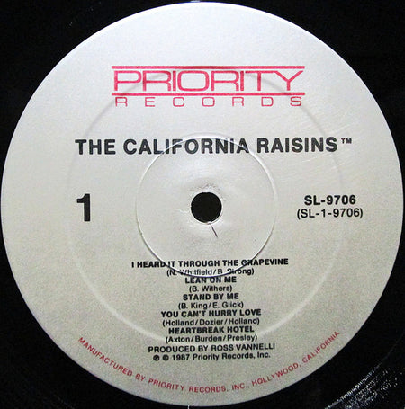 The California Raisins : Sing The Hit Songs (LP, Album)