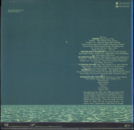 Mike Oldfield : Crises (LP, Album)