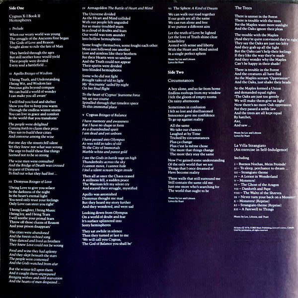 Rush : Hemispheres (LP, Album, Gat)