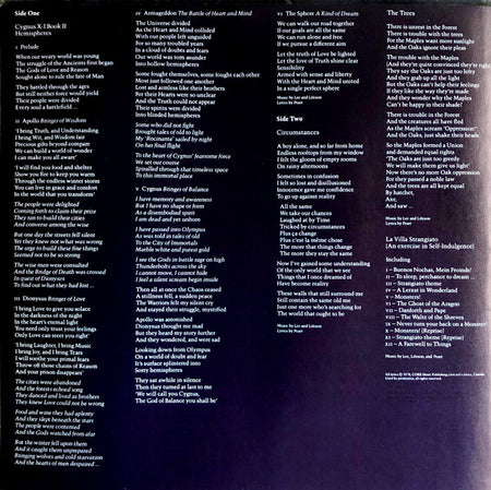 Rush : Hemispheres (LP, Album, Gat)