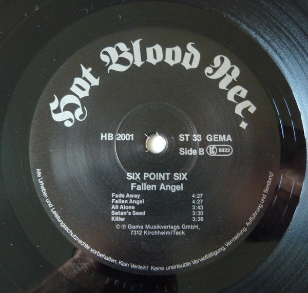 Six Point Six : Fallen Angel (LP, Album)