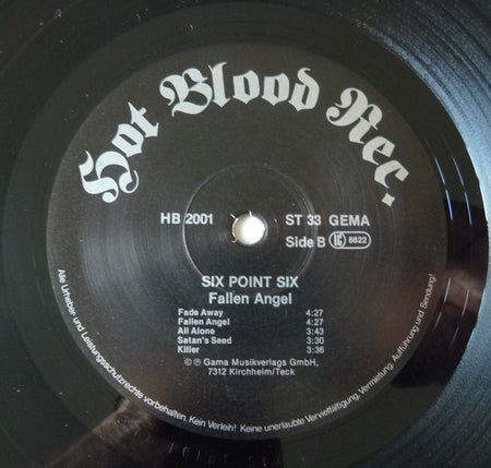 Six Point Six : Fallen Angel (LP, Album)