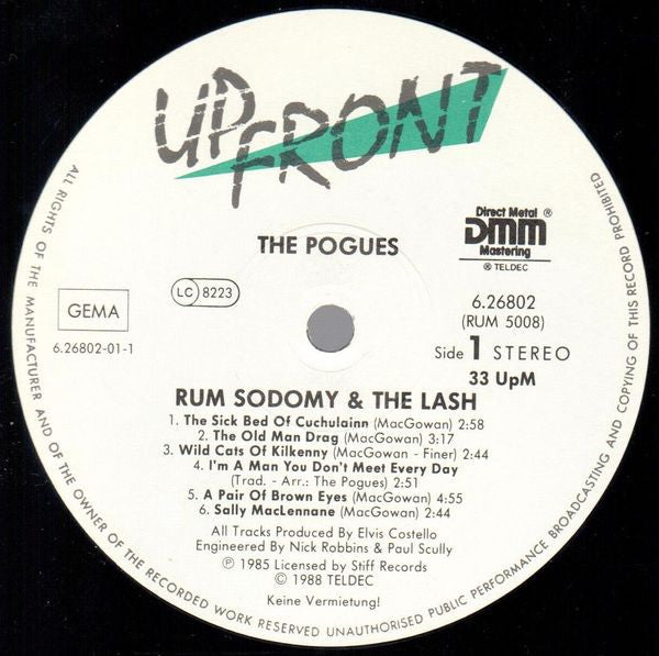 The Pogues : Rum Sodomy & The Lash (LP, Album, RE)