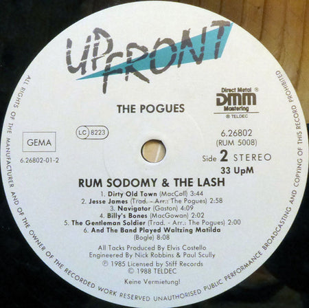 The Pogues : Rum Sodomy & The Lash (LP, Album, RE)