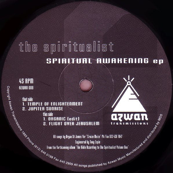 Spiritualist : Spiritual Awakening EP (12", EP)