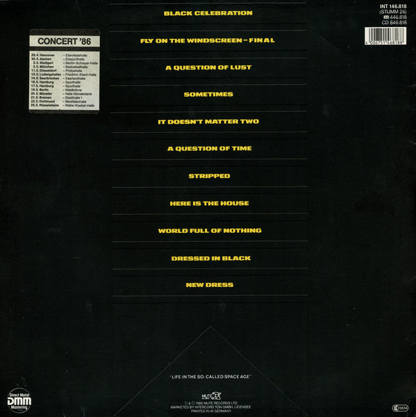 Depeche Mode : Black Celebration (LP, Album, Gre)