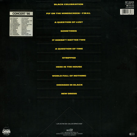 Depeche Mode : Black Celebration (LP, Album, Gre)
