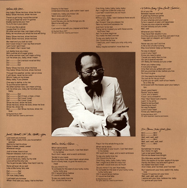 Curtis Mayfield : Never Say You Can't Survive (LP, Album, Jac)