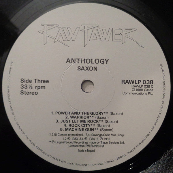 Saxon : Anthology (2xLP, Comp)