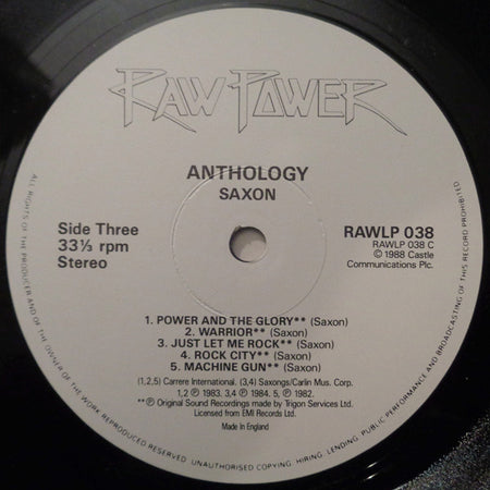 Saxon : Anthology (2xLP, Comp)