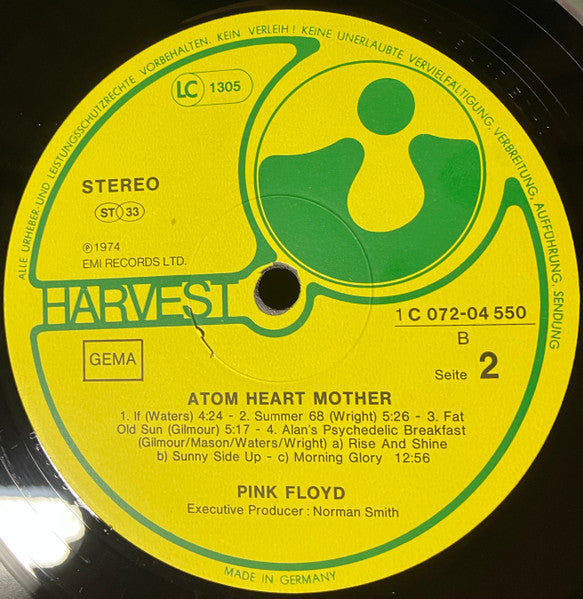 Pink Floyd : Atom Heart Mother (LP, Album, RP, Gat)