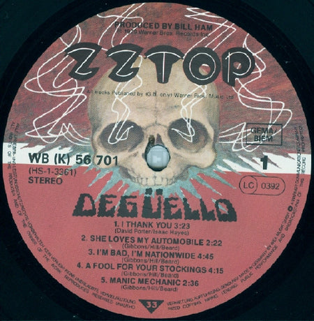 ZZ Top : Degüello (LP, Album, RE)