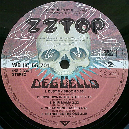 ZZ Top : Degüello (LP, Album, RE)
