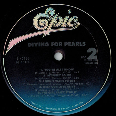 Diving For Pearls : Diving For Pearls (LP, Album)